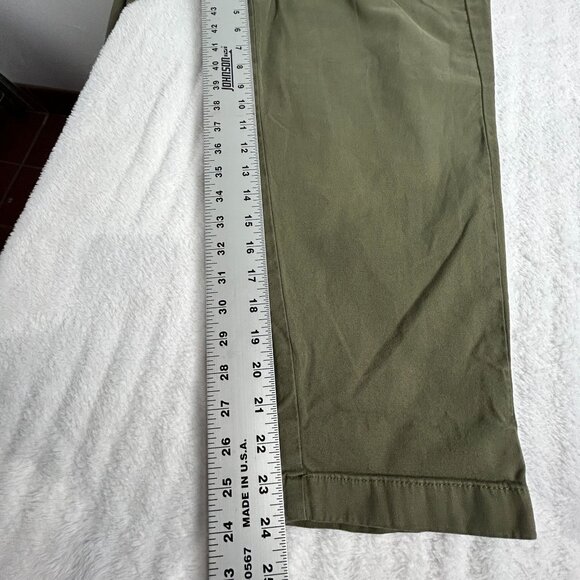 Torrid First at Fit Womens Olive Paperbag Canvas Crop Pants Size 0 Stretch New - Picture 10 of 10